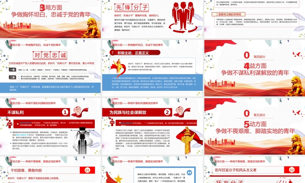 2023年广大青年要在奋进新征程中争当先锋.pptx
