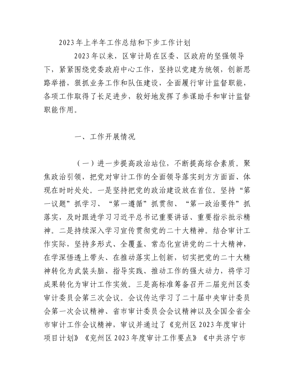 （7篇）2023年上半年工作总结及下半年工作计划材料.docx_第2页