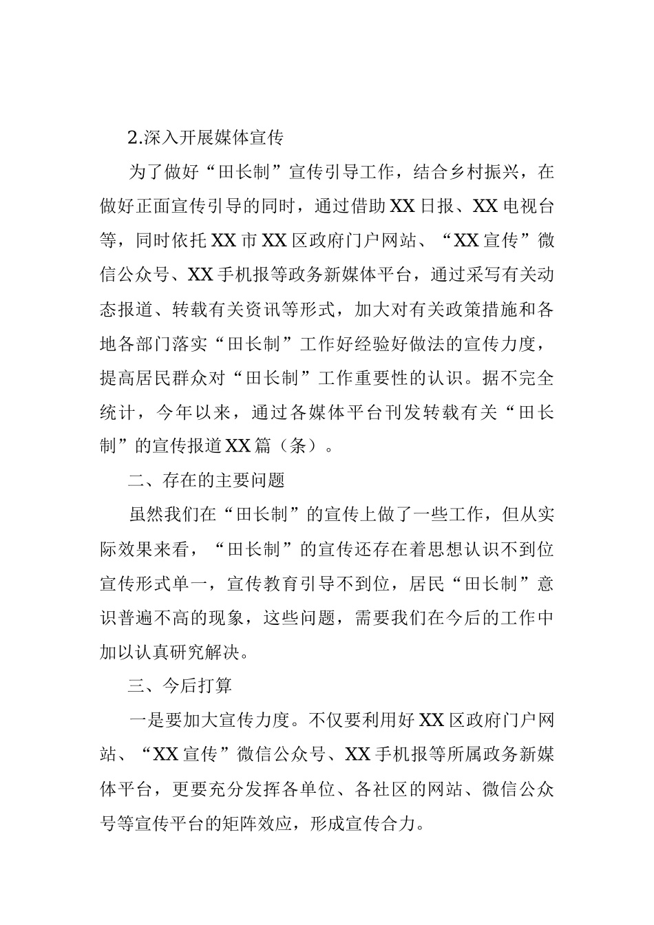 2023年X区在上半年落实“田长制”宣传工作总结.docx_第2页