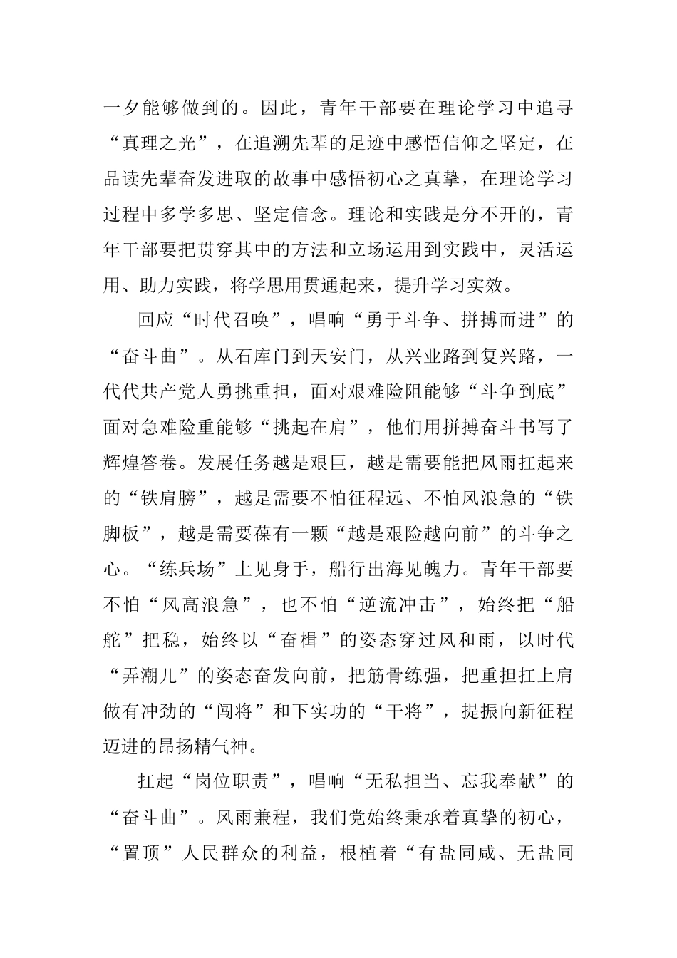 2023年《中南海同团中央新一届领导班子成员集体谈话》心得素材.docx_第2页