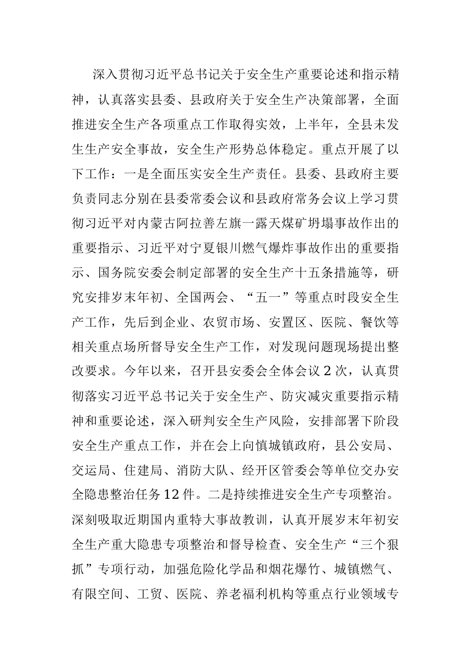 2023年县应急管理局上半年工作总结及下半年工作计划.docx_第2页