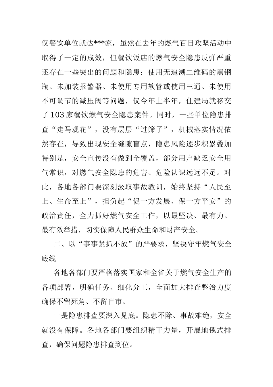 2023年在全市燃气安全排查整治暨重点行业领域上的讲话.docx_第3页