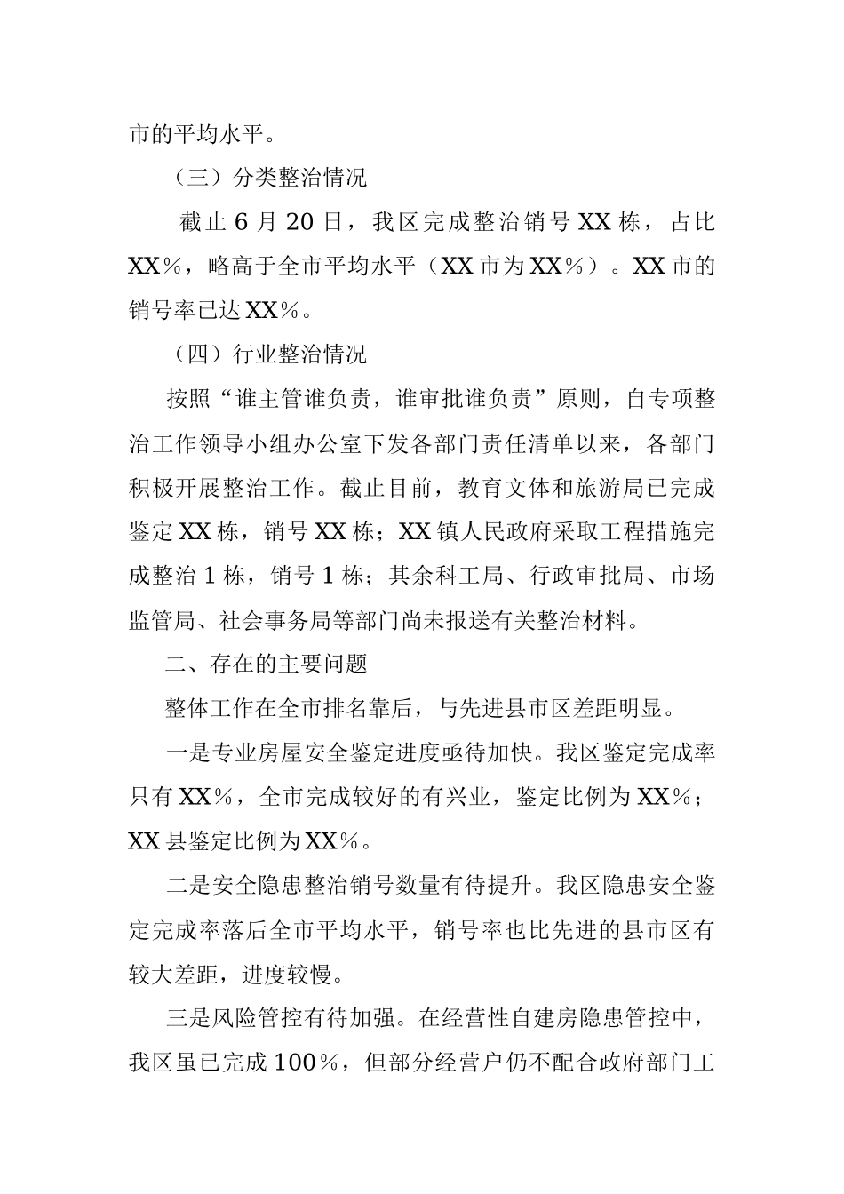 2023年建设局在全区自建房安全专项整治工作专题会议上的汇报.docx_第2页