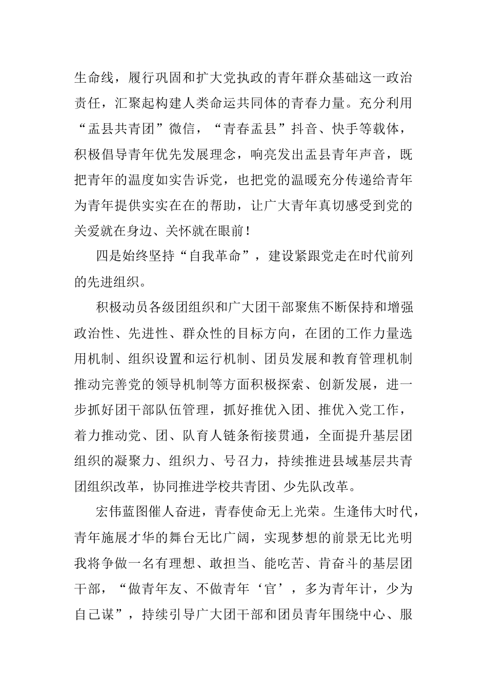 2023年交流发言：青春聚力正当时团结奋斗践初心.docx_第3页