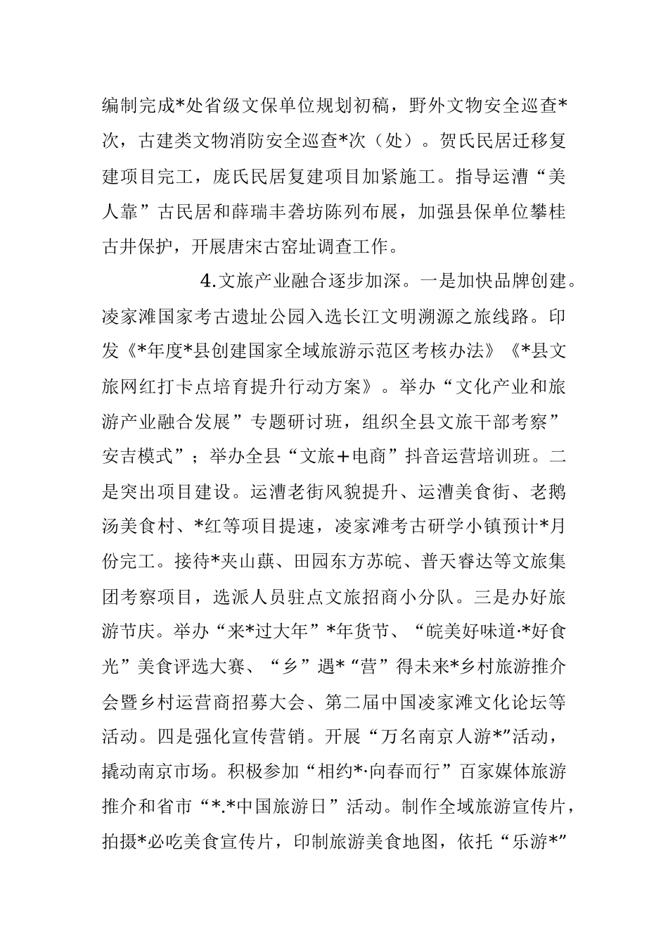2023年度某县文化旅游体育局上半年工作总结及下半年工作计划.docx_第3页