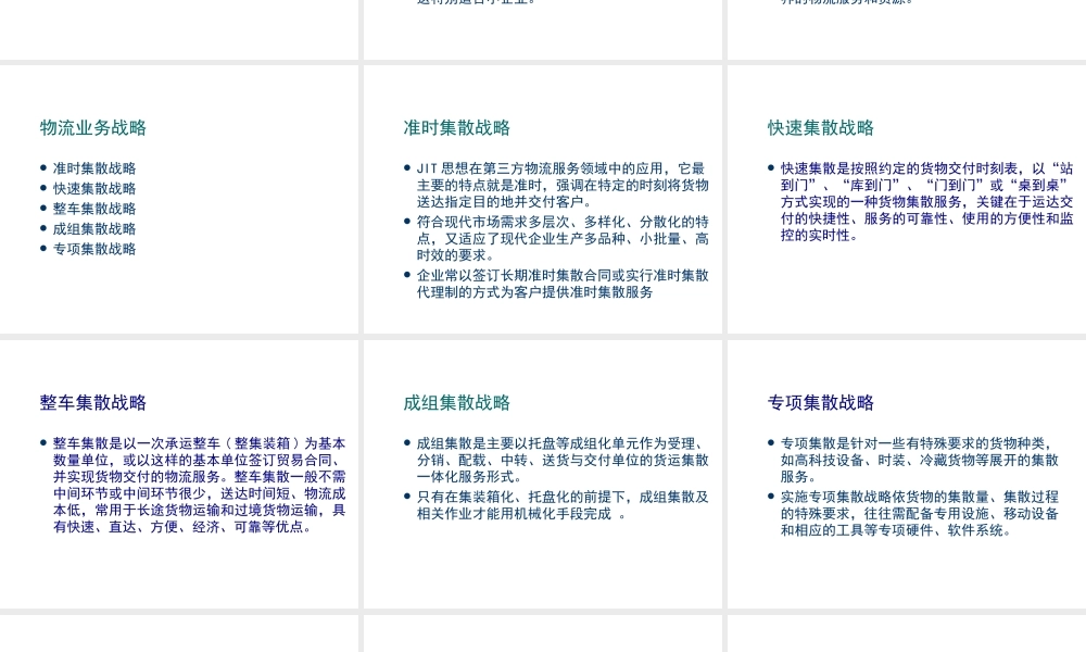 物流战略规划与计划.ppt