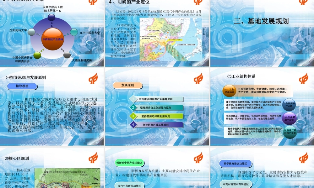 XX市申报国家火炬计划中药科技产业基地情况汇报.ppt