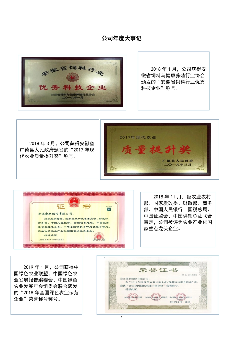 834797_2018_荣达禽业_2018年年度报告_2019-04-25.pdf_第2页