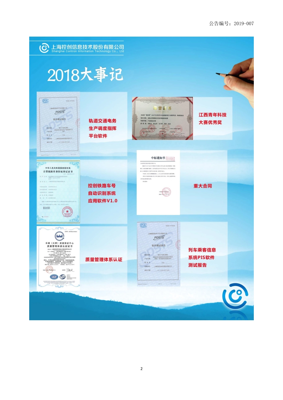 836166_2018_控创信息_2018年年度报告_2019-03-27.pdf_第2页