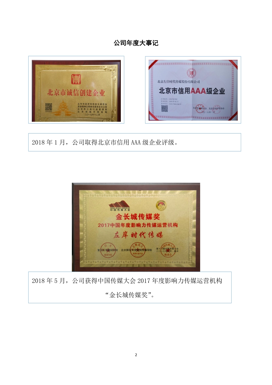 836611_2018_左岸传媒_2018年年度报告_2019-04-28.pdf_第2页