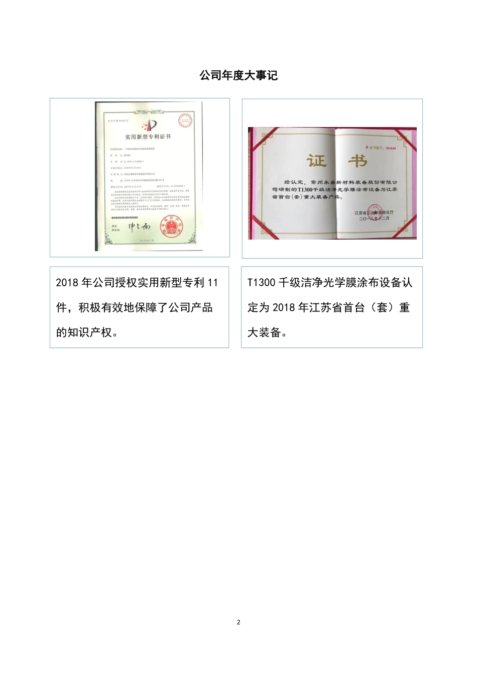 838116_2018_永盛装备_2018年年度报告_2019-03-28.pdf_第2页