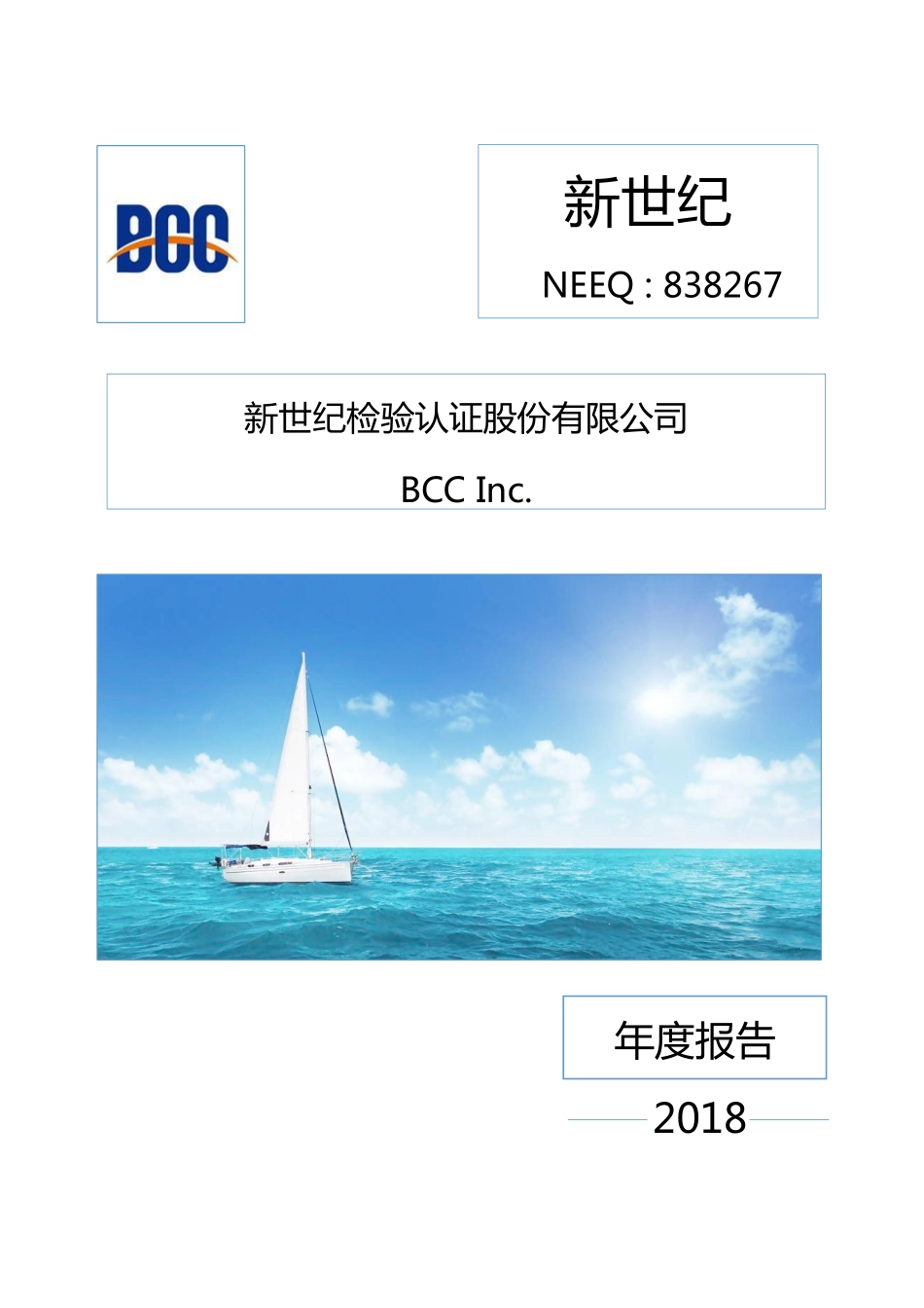 838267_2018_新世纪_2018年年度报告_2019-04-18.pdf_第1页