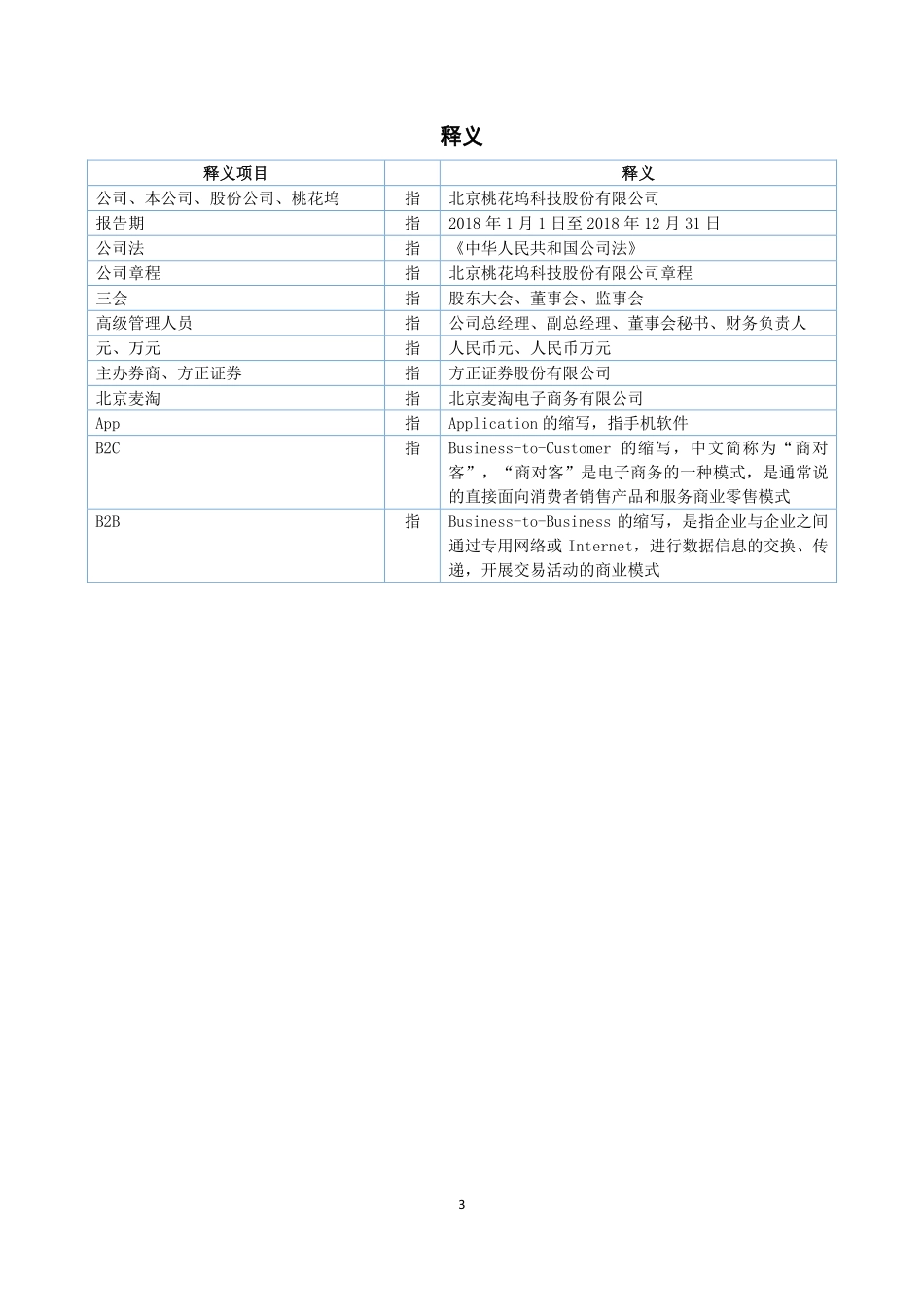 838664_2018_桃花坞_2018年年度报告_2019-04-24.pdf_第3页