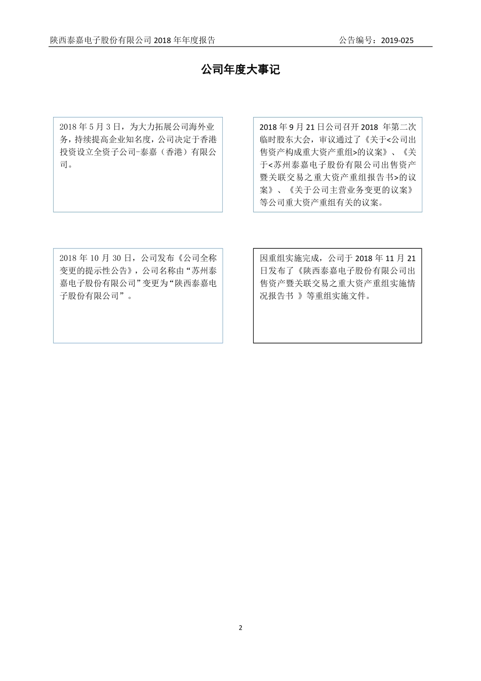 836681_2018_泰嘉电子_2018年度报告_2019-06-27.pdf_第2页