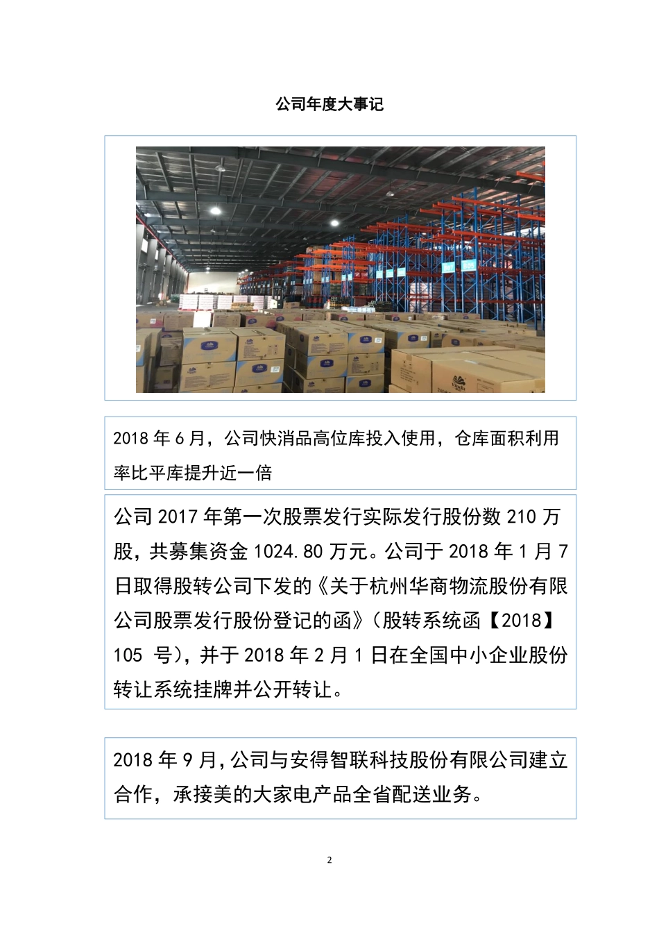 837193_2018_华商物流_2018年年度报告_2019-03-27.pdf_第2页