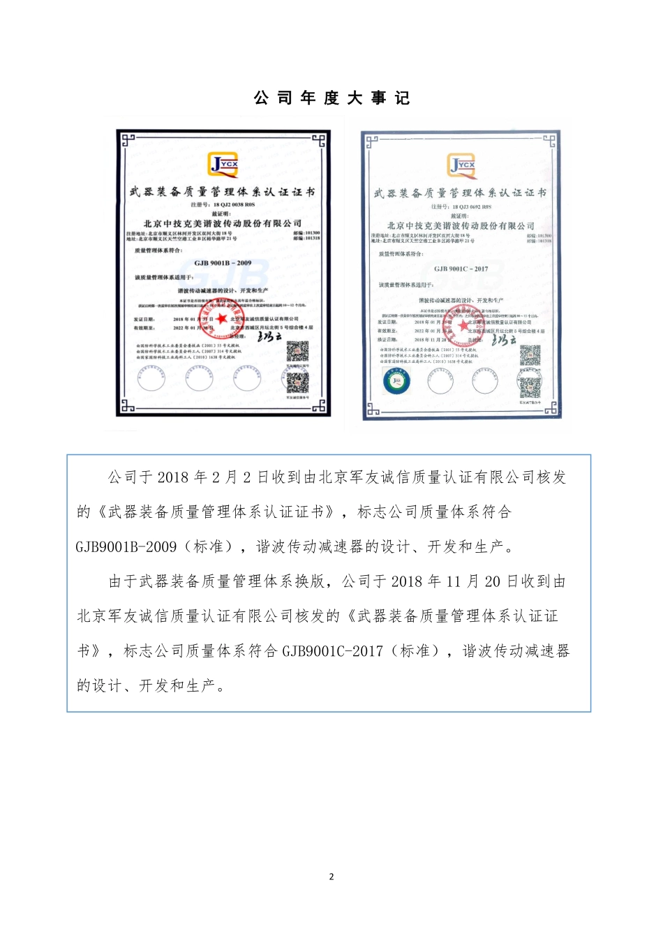 871601_2018_中技克美_2018年年度报告_2019-04-08.pdf_第2页