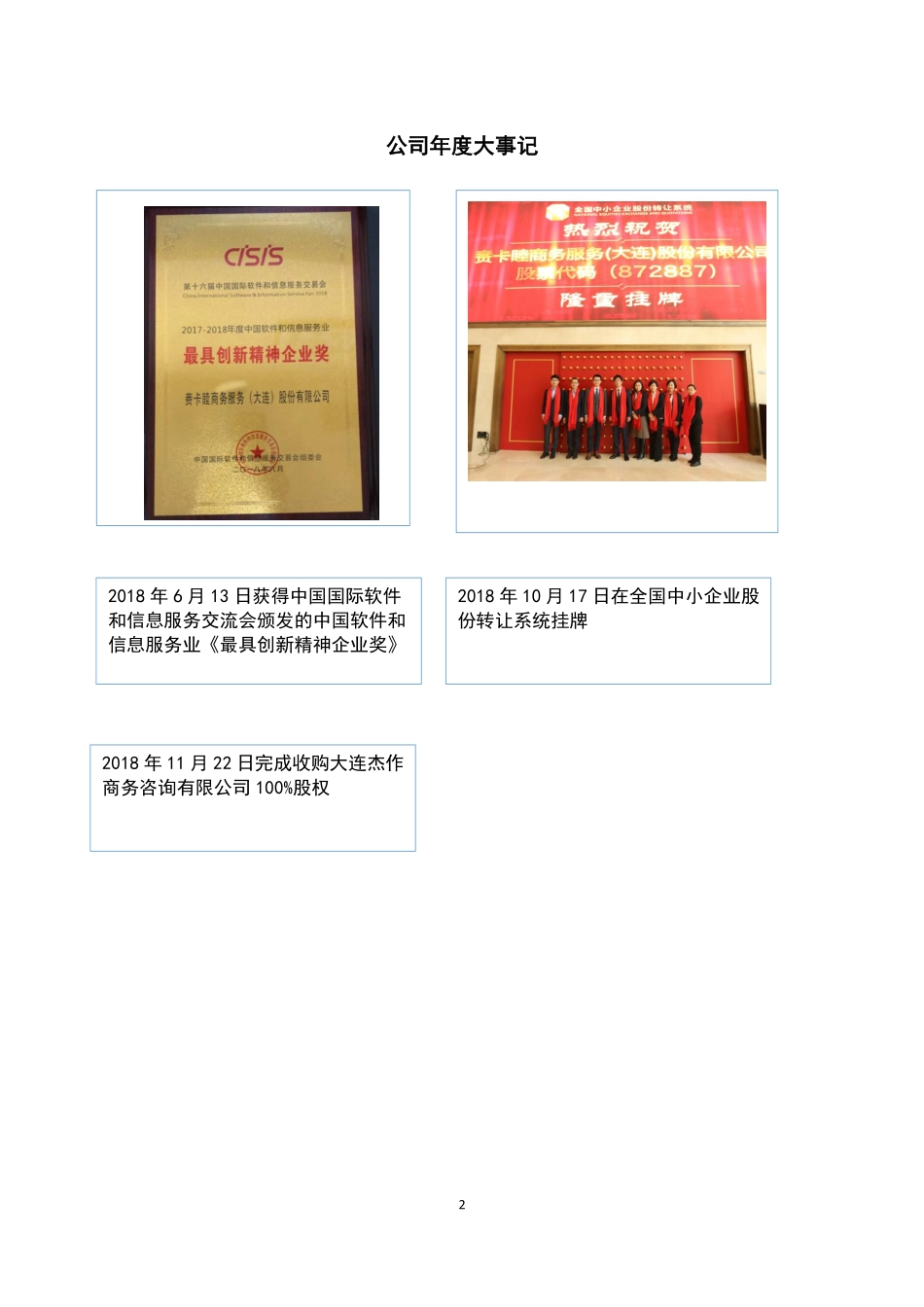 872887_2018_赉卡睦_2018年年度报告_2019-04-10.pdf_第2页