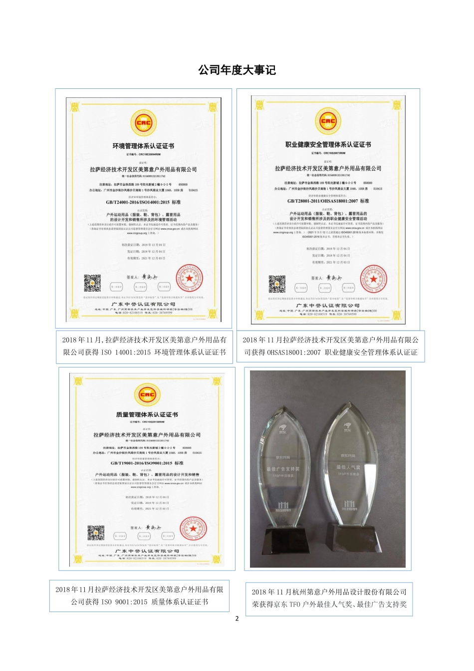 872550_2018_第意户外_2018年年度报告_2019-04-23.pdf_第2页