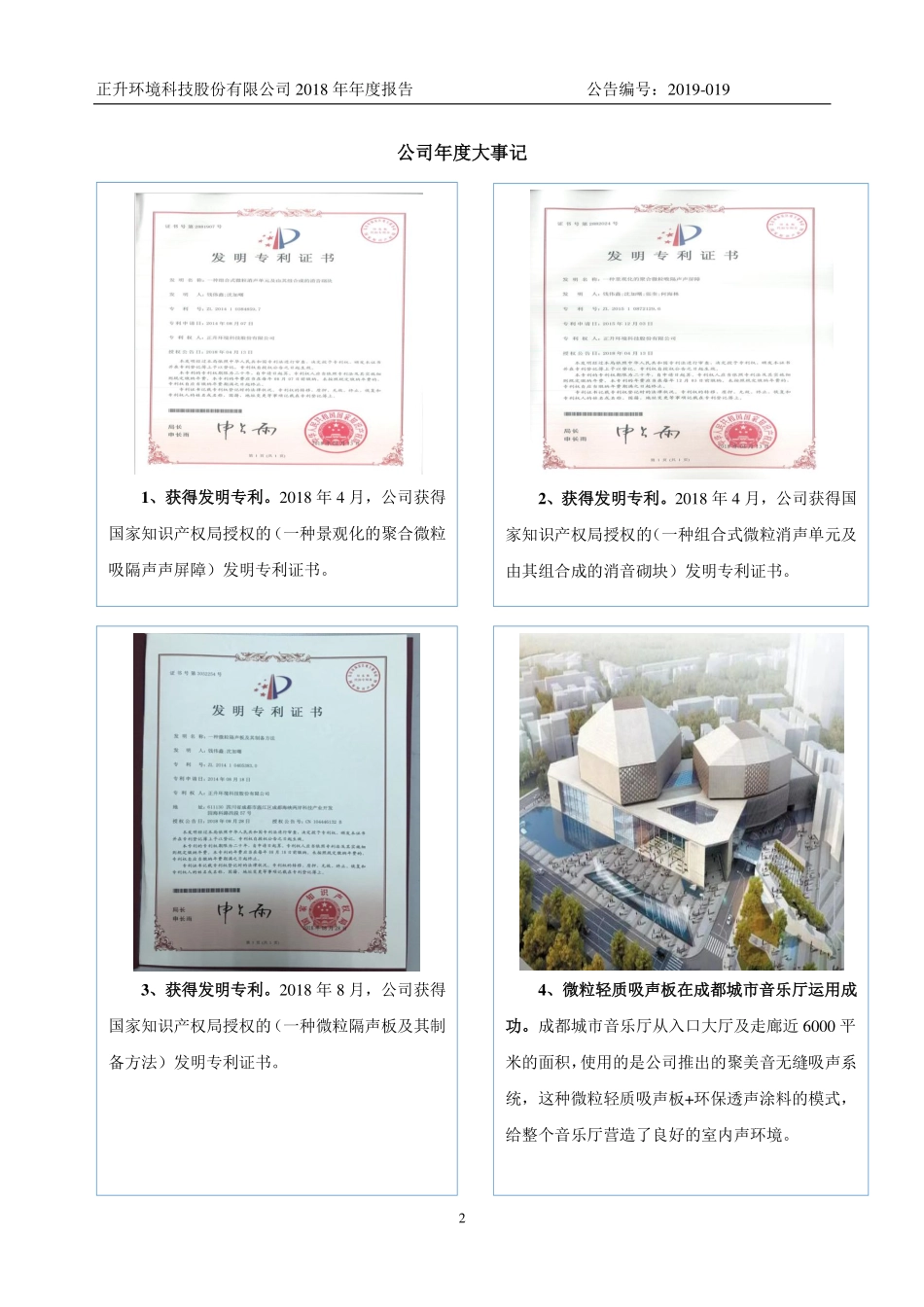 872910_2018_正升环境_2018年年度报告_2019-04-09.pdf_第2页