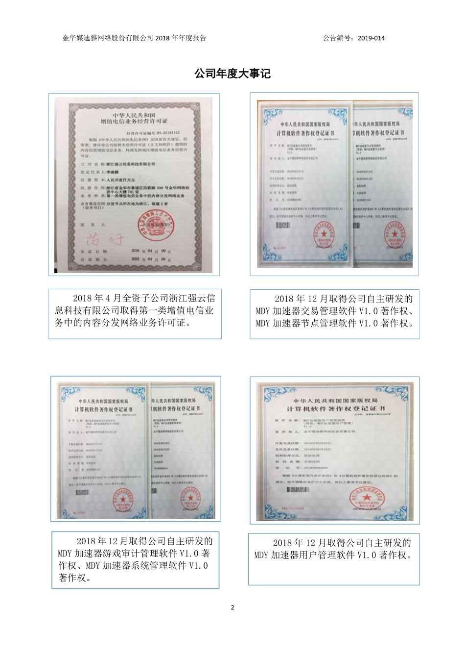 838895_2018_媒迪雅_2018年年度报告_2019-04-02.pdf_第2页