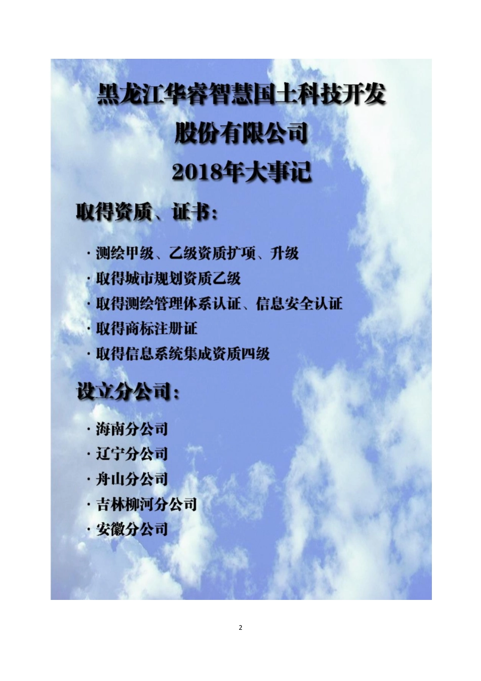 839330_2018_华睿国土_2018年年度报告_2019-04-25.pdf_第2页