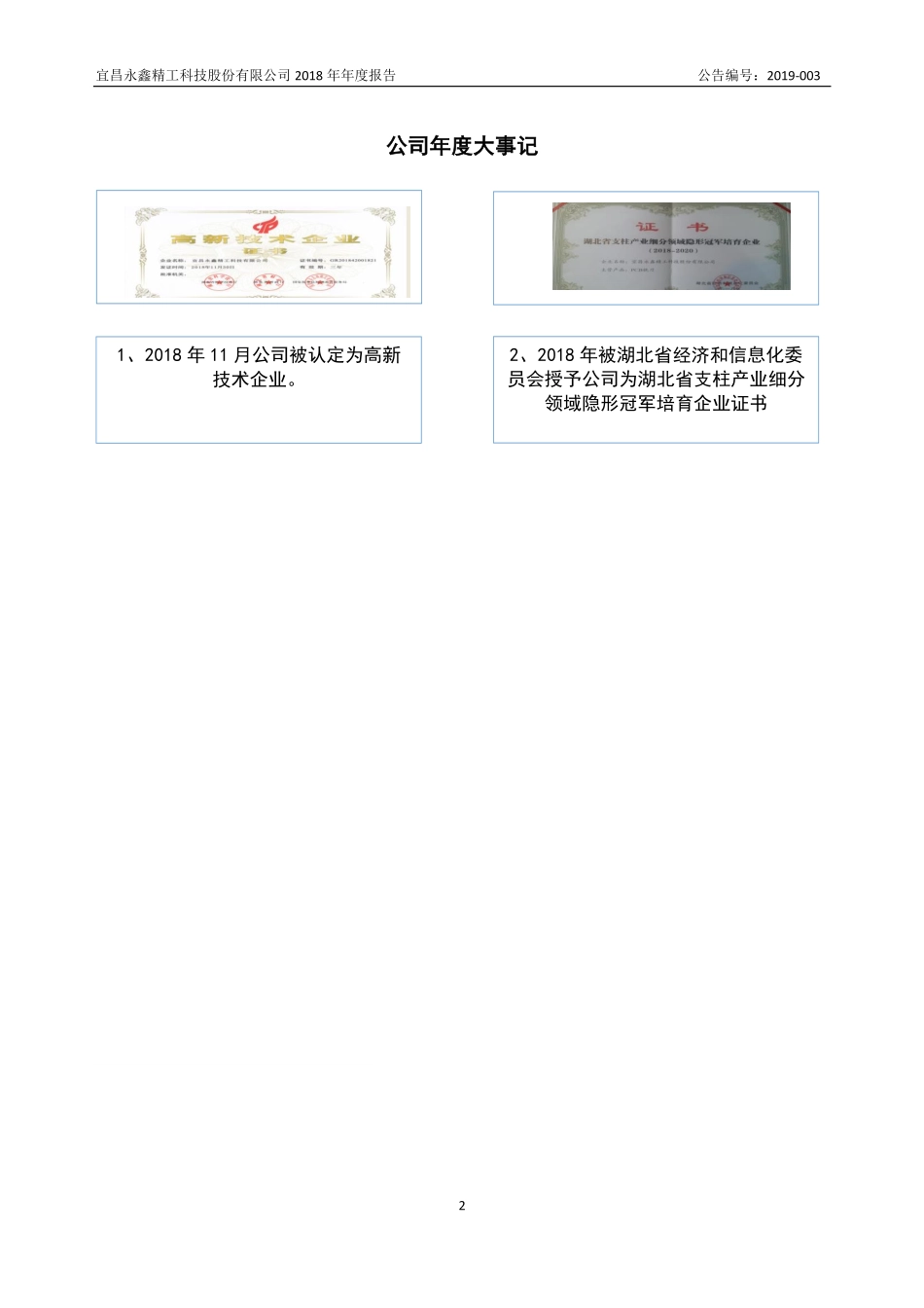 839985_2018_永鑫精工_2018年年度报告_2019-04-17.pdf_第2页