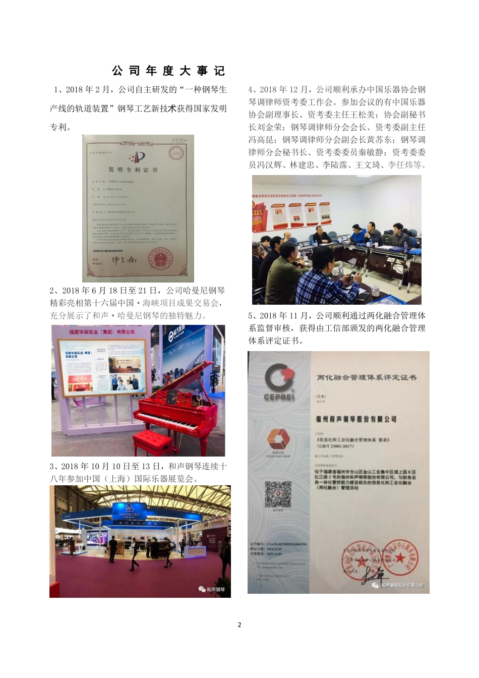 870772_2018_和声钢琴_2018年年度报告_2019-03-24.pdf_第2页