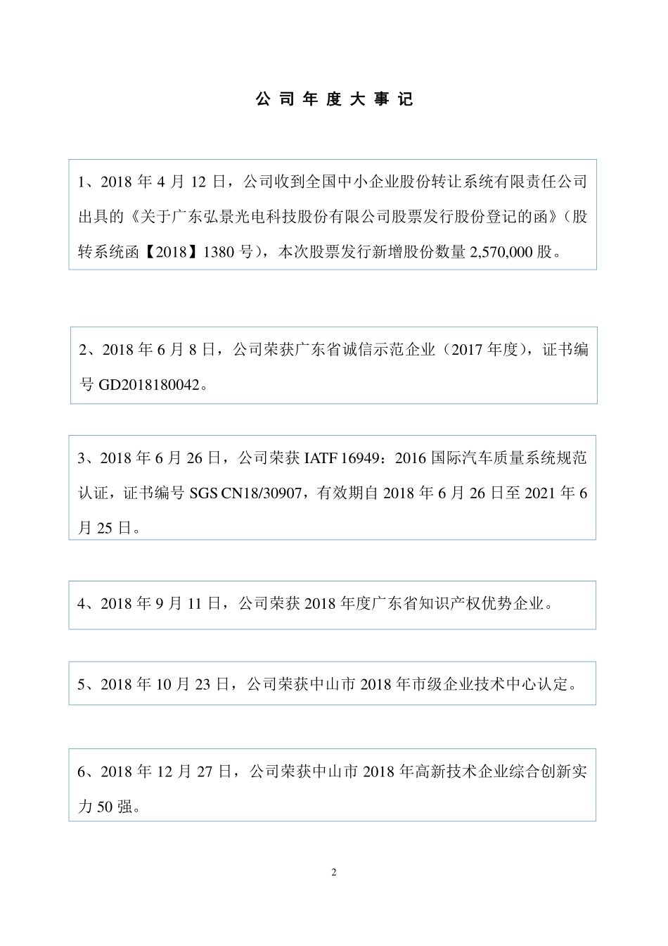 870900_2018_弘景光电_2018年年度报告_2019-04-24.pdf_第2页