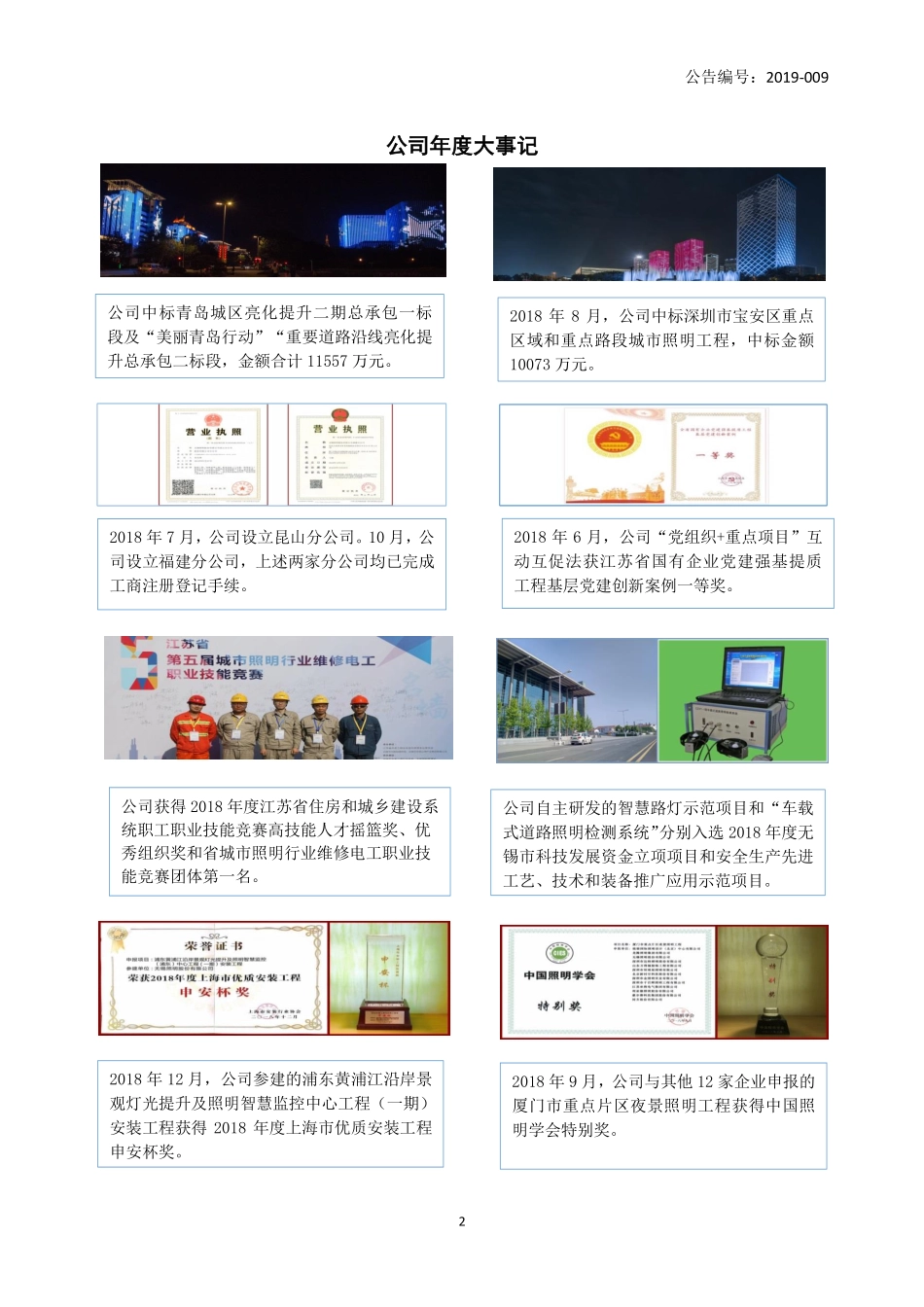 871234_2018_无锡照明_2018年年度报告_2019-08-28.pdf_第2页