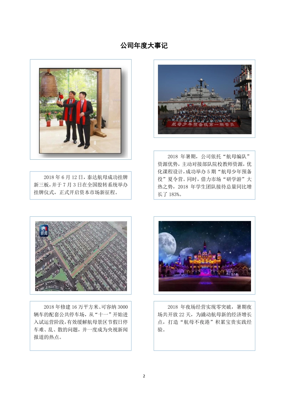 872829_2018_泰达航母_天津滨海泰达航母旅游集团股份有限公司2018年年度报告_2019-04-25.pdf_第2页