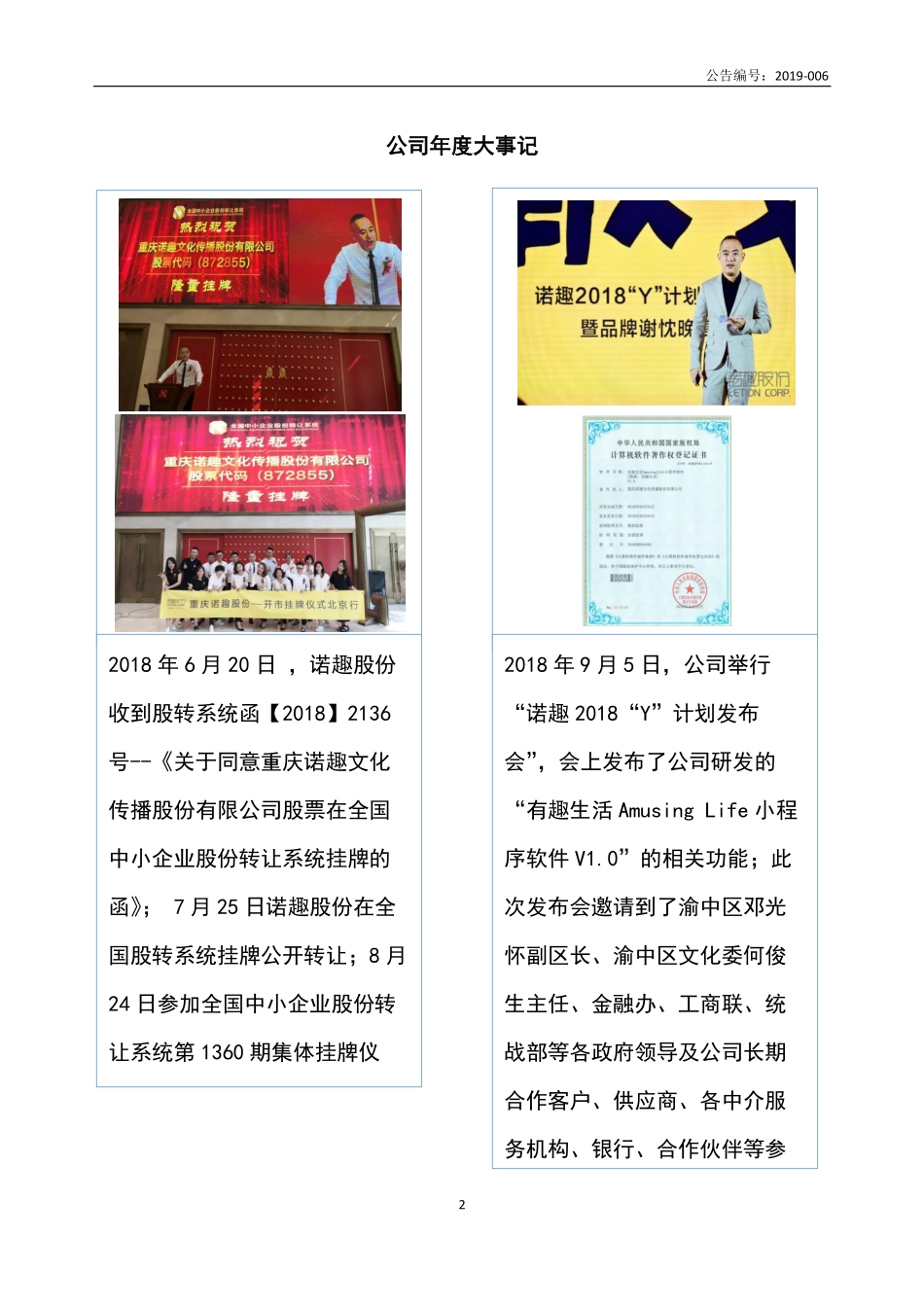 872855_2018_诺趣股份_2018年年度报告_2019-04-16.pdf_第2页