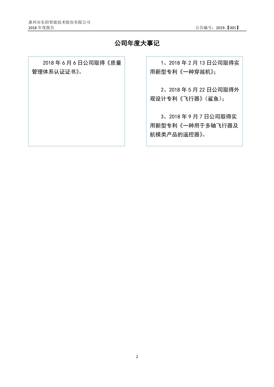 872527_2018_东阳智能_2018年年度报告_2019-04-25.pdf_第2页