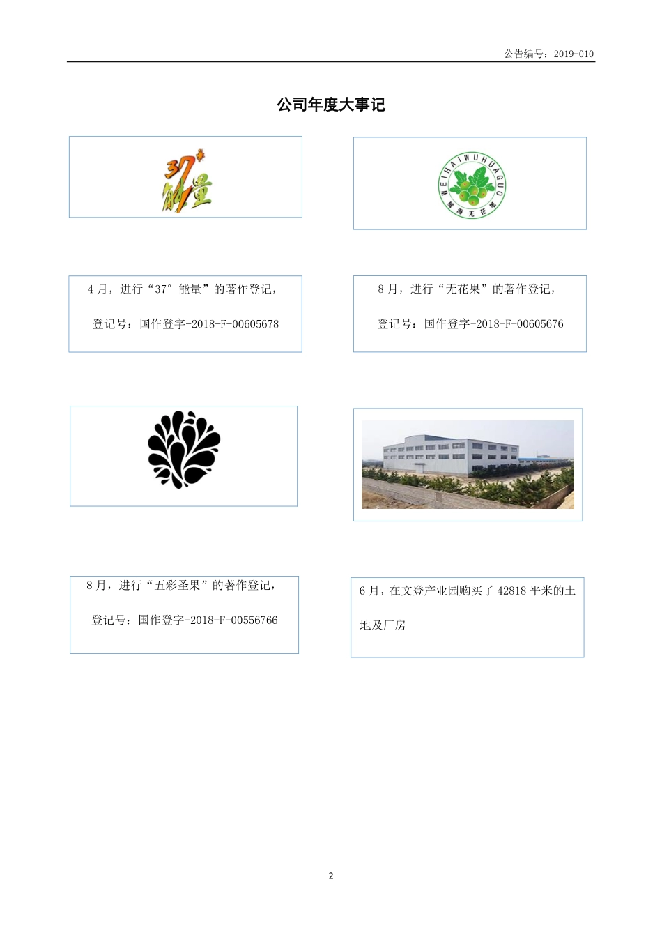 873215_2018_紫光圣果_2018年年度报告_2019-04-29.pdf_第2页