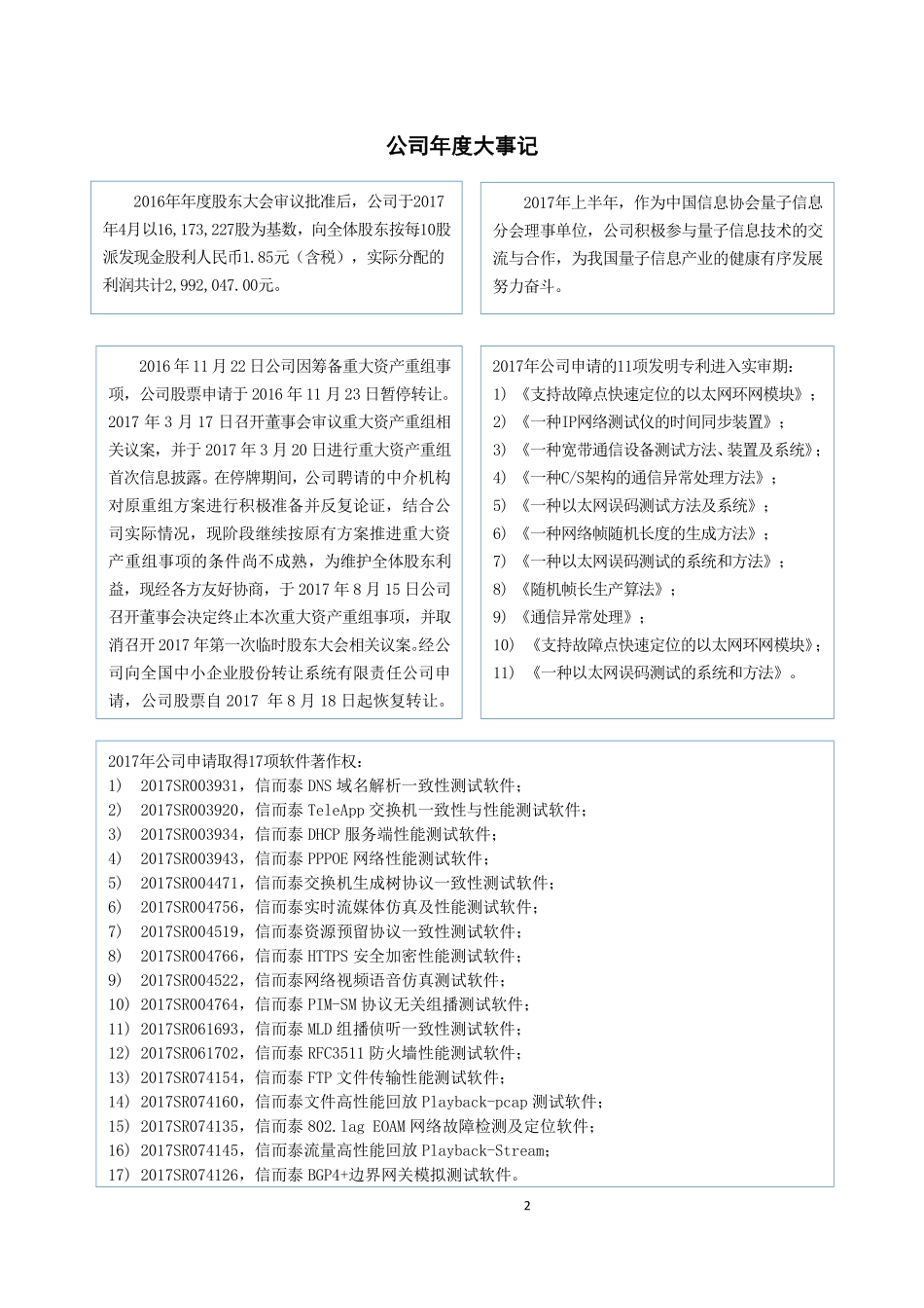 831724_2017_信而泰_2017年公司年度报告_2018-03-18.pdf_第2页