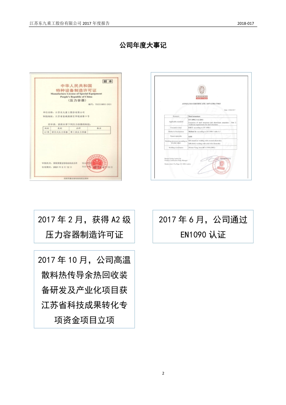 837302_2017_东九重工_2017年年度报告_2018-04-22.pdf_第2页