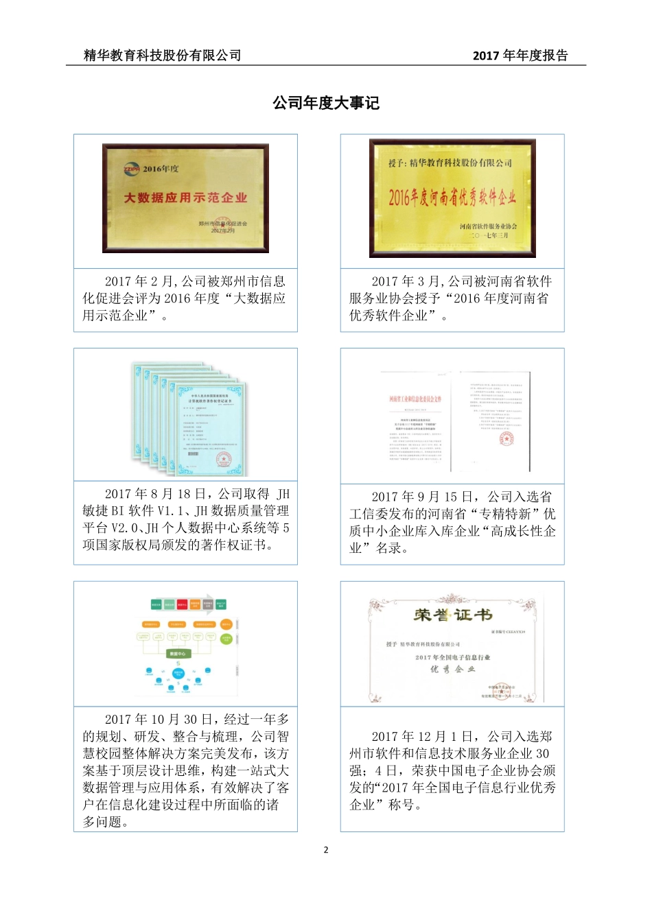 838553_2017_精华教育_2017年年度报告_2018-04-19.pdf_第2页