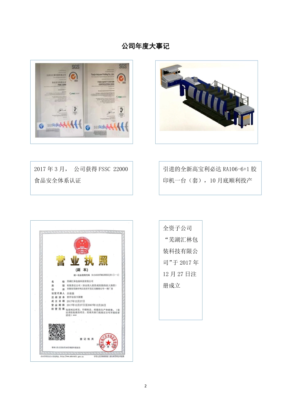 872066_2017_汇源股份_2017年年度报告_2018-04-02.pdf_第2页