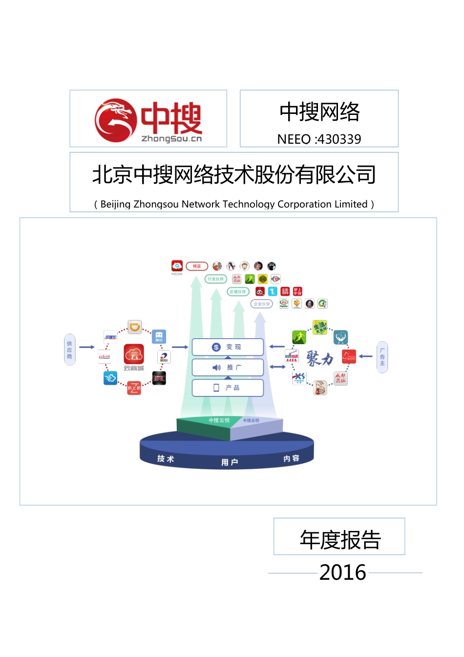 430339_2016_中搜网络_2016年年度报告_2017-06-27.pdf_第1页