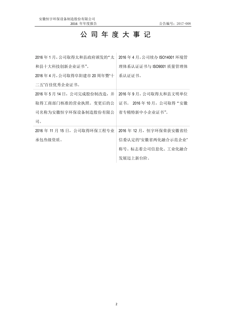 871032_2016_恒宇环保_2016年年度报告_2017-04-25.pdf_第2页
