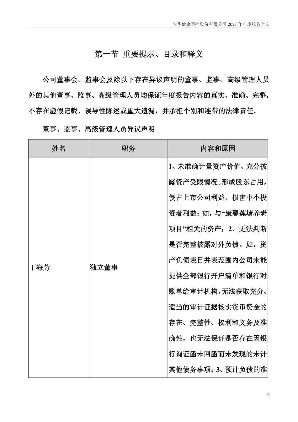 000150_2021_＊ST宜康_2021年年度报告全文（更新后）_2022-09-09.pdf_第2页