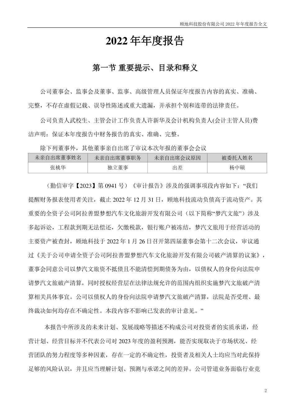 002694_2022_顾地科技_2022年年度报告_2023-04-20.pdf_第2页