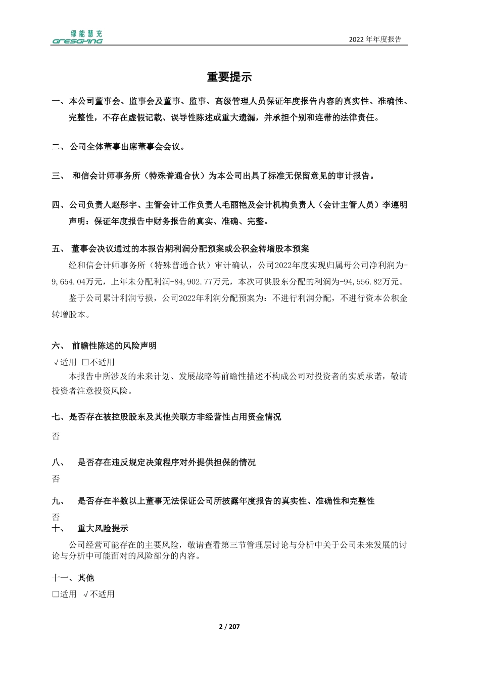 600212_2022_绿能慧充_绿能慧充2022年年度报告_2023-04-28.pdf_第2页