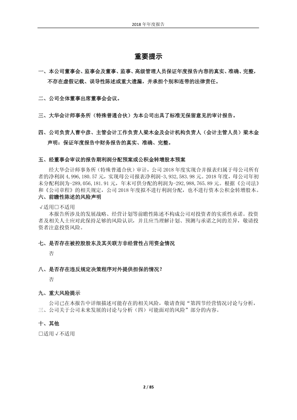 600817_2018_ST宏盛_2018年年度报告_2019-04-22.pdf_第2页