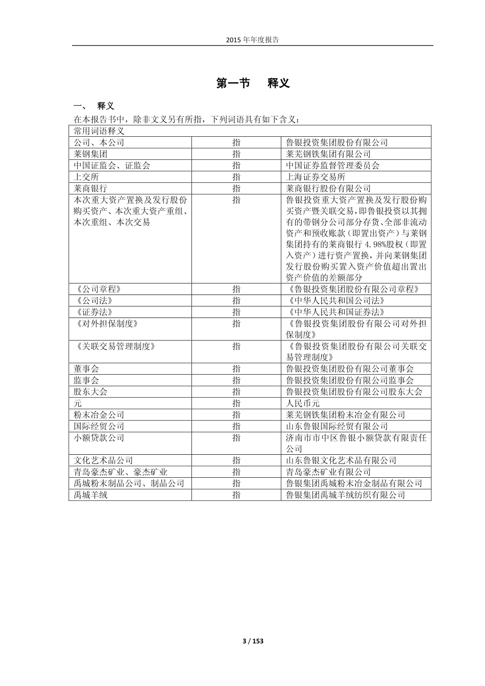 600784_2015_鲁银投资_2015年年度报告_2016-04-28.pdf_第3页
