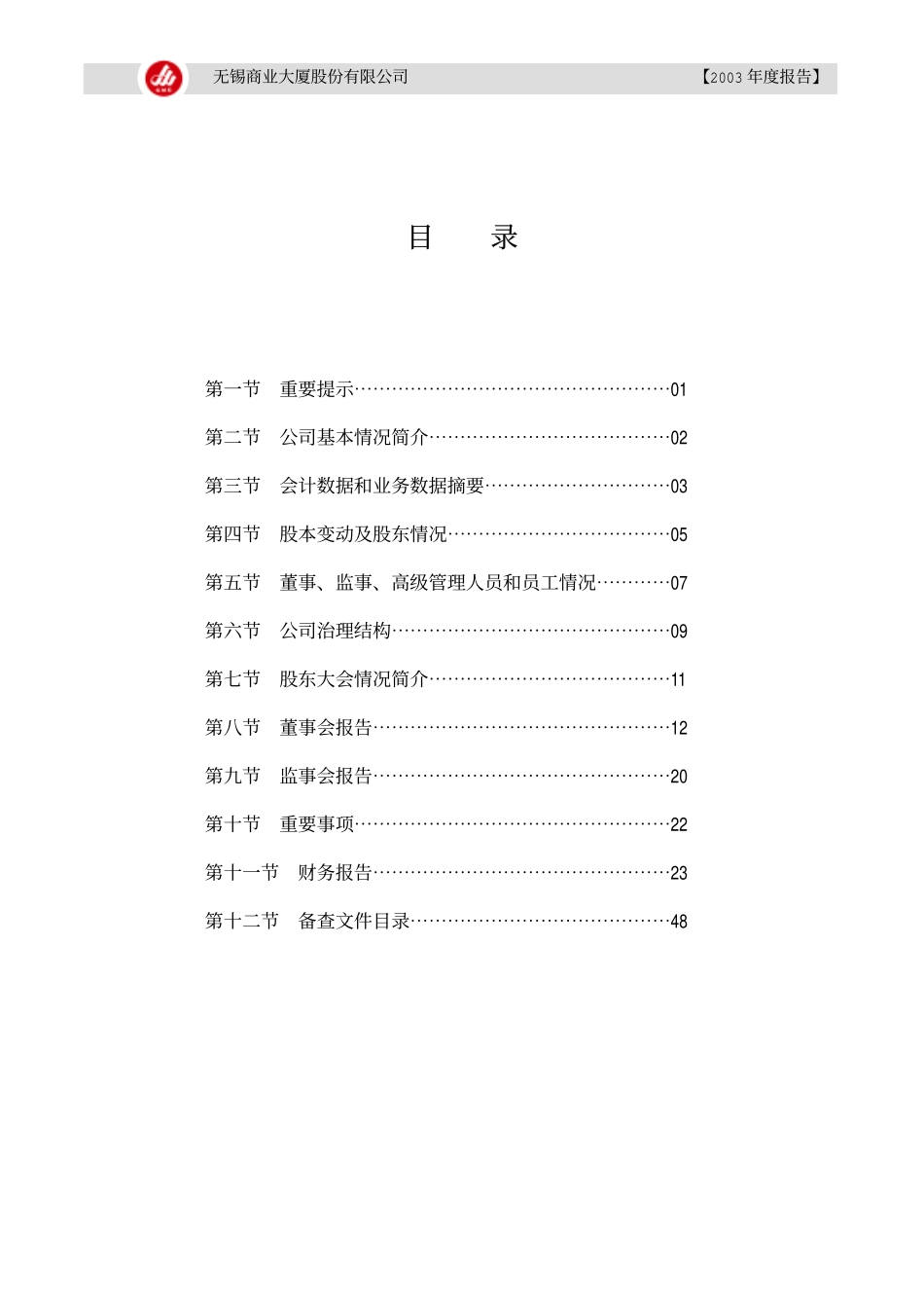 600327_2003_大东方_大厦股份2003年年度报告_2004-03-15.pdf_第2页