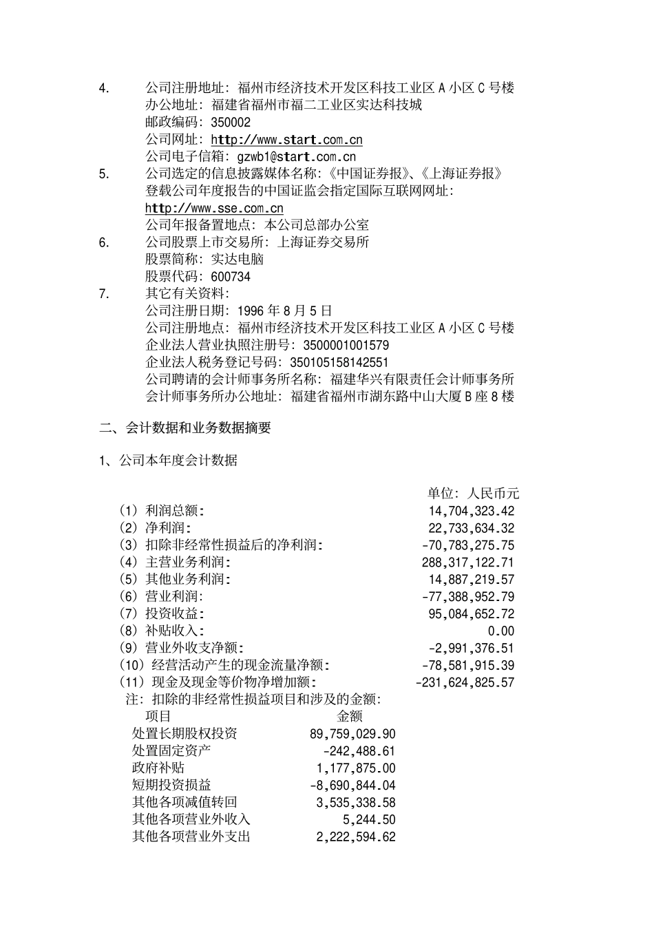 600734_2003_实达集团_实达电脑2003年年度报告_2004-04-21.pdf_第2页