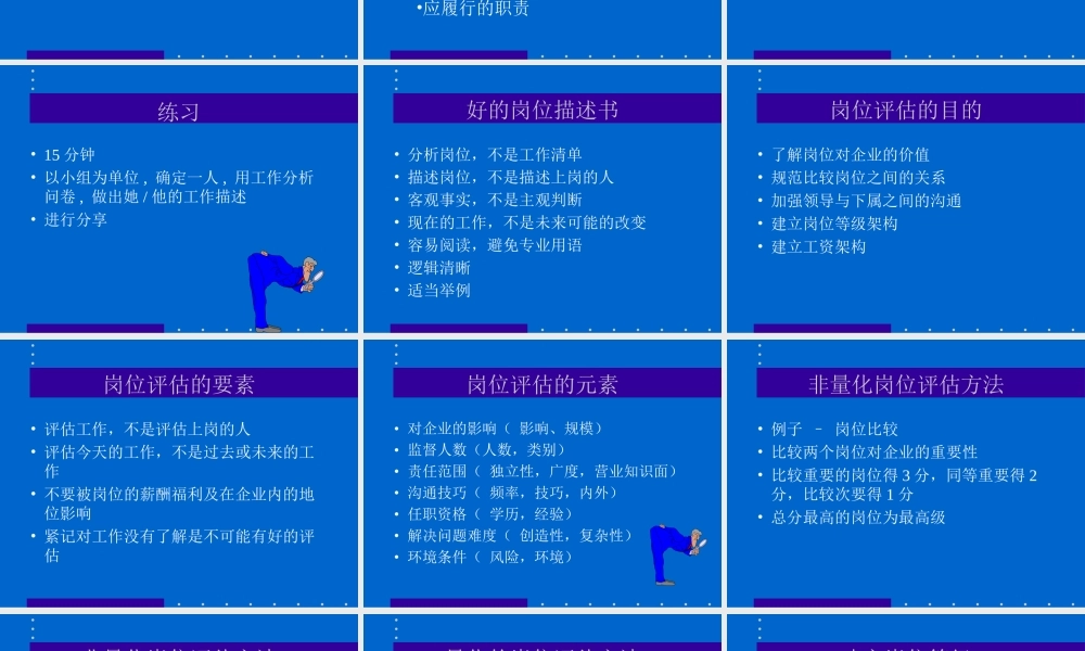 岗位分析、评估和工资架构.ppt