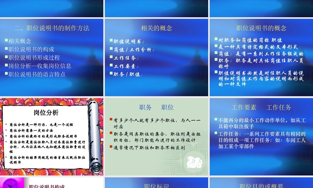 职位说明书制作方法如何确定一个岗位的责任.ppt