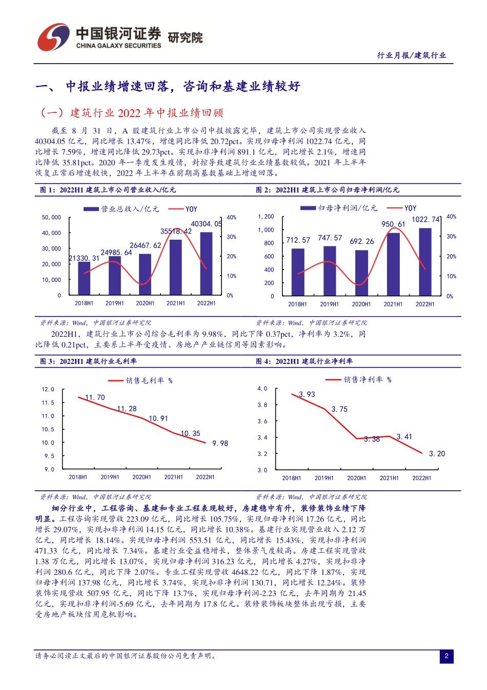 20220901-银河证券-建筑行业月报：工程咨询和基建中报业绩较好政策性银行助力基建投资.pdf_第3页