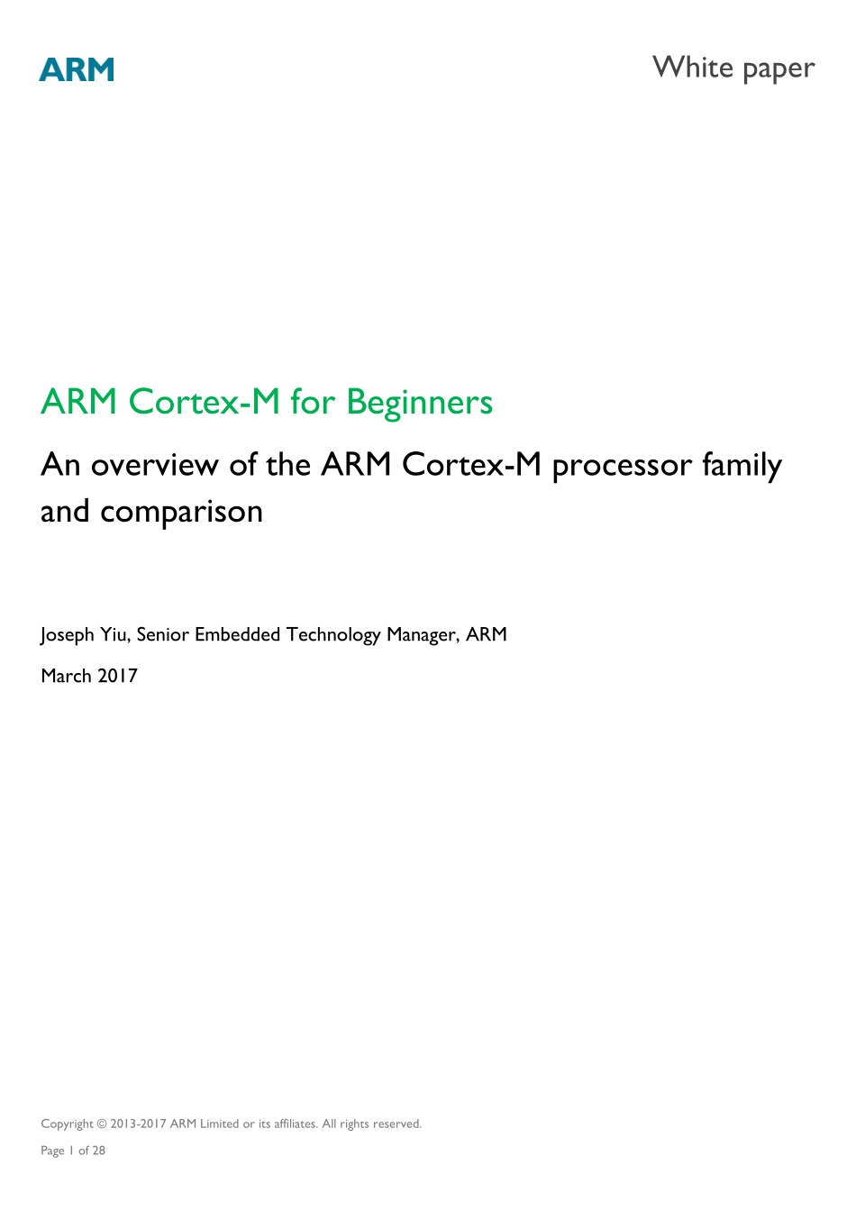 Cortex-M处理器入门- 2017_EN_v2.pdf_第1页